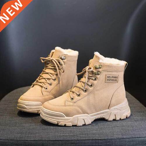 2021 Women Winter Snow Boots Warm Flat Plus Size Platform La