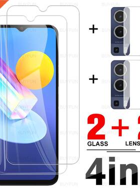 4in1 Tempered Glass For Vivo Y72 Y52 5G Camera Lens Protecti