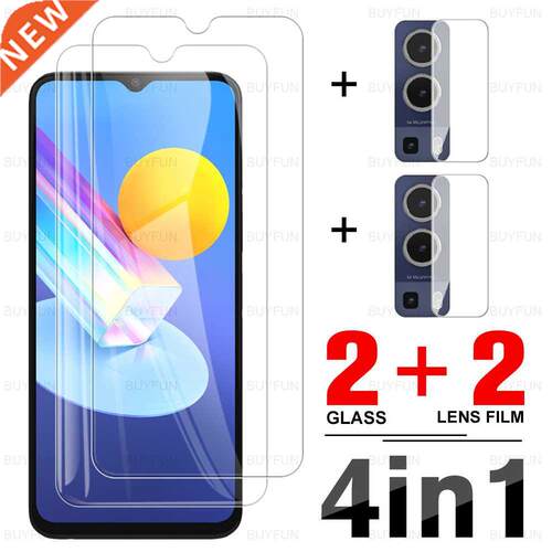 4in1 Tempered Glass For Vivo Y72 Y52 5G Camera Lens Protecti