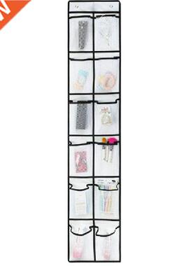 12 Large Mesh Pockets Hangng Shoe Organser Rack Behnd