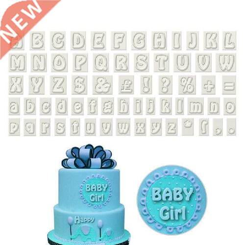 64 Characters Upper&Lower Case Alphabet Letters Baking Cake