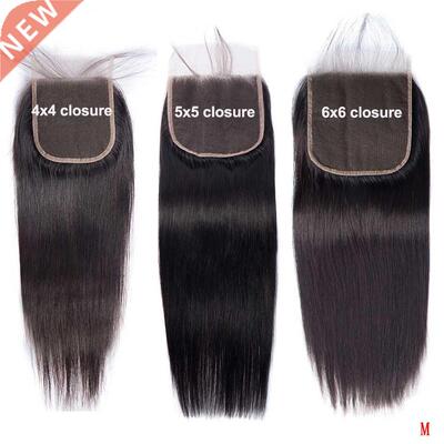 18 20 Inch 6x6 5x5 4x4 Lace Closure Only Remy 100% Human Hai
