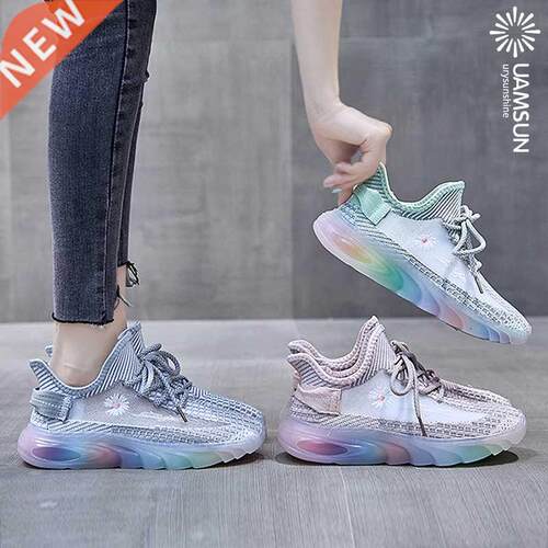 2022 summer women sneakers sport running shoes 女飞织运动鞋