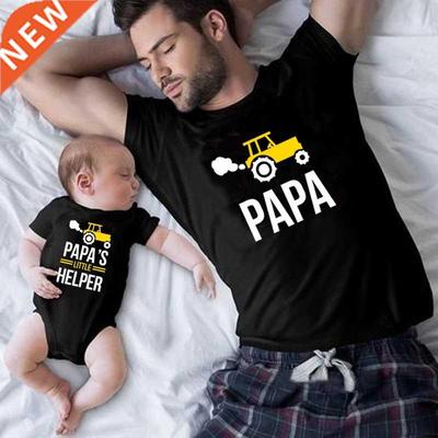 1pc Family Matching Clothes Papa and Papa's Little Helper Fa