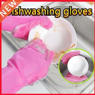 Brush Gloves Waterproof Brush Housework Cleaning Gloves