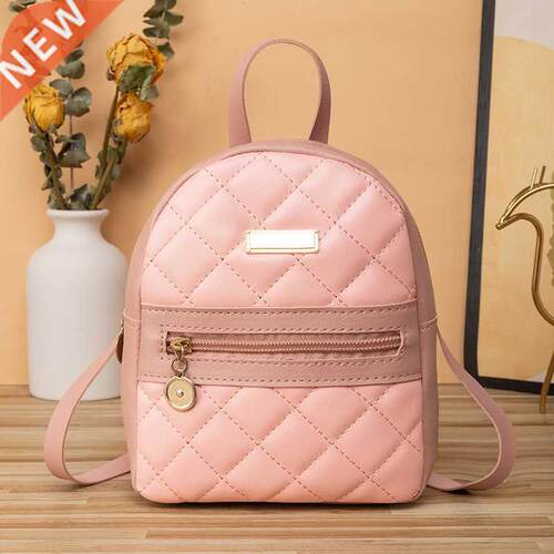 NEW Mini PU Leather Backpack Women Small Shoulder Bag Multif