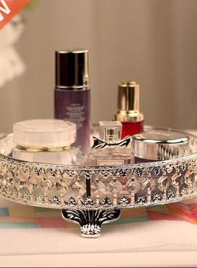 31cm Wedding decor Centerpiece silver plating Round Crystal