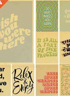 Vintage PosterMotivational Phrases Quotes Sentences Home Wal