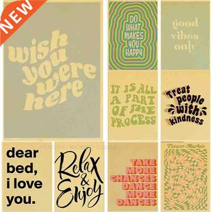 Vintage PosterMotivational Phrases Quotes Sentences Home Wal