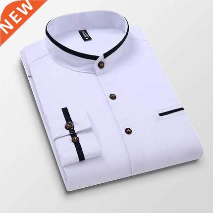 Quality Casual Button Men Shirt Long Sleeve Regular Fit Men