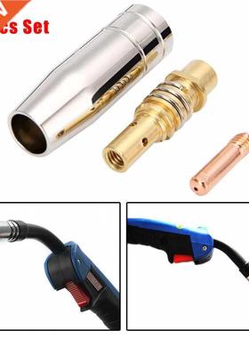 High Quality 3pcs Welding Torch Air Cooled MB 15AK Contact T