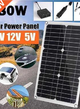 1Set 180W Portable Solar Panel Charger Kits Solar Charging