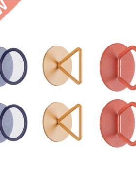 2Pcs Self-Stick Instant Cabinet Drawer Push Pull Knobs Auxil