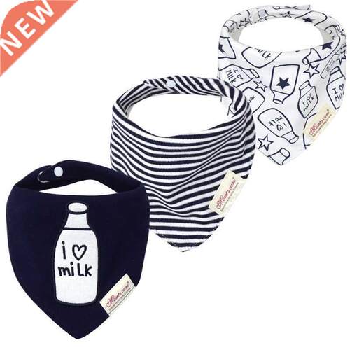 3pcs Per Lot Baby Bibs Bandana Set Cotton Multi-Style Trian
