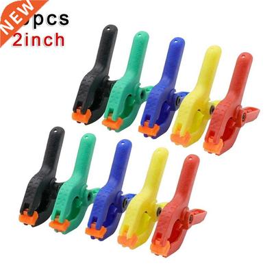 10Pcs 2inch Color Spring Clamp Nylon Plastic Carpentry Fixin