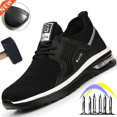 Breathable Light Safety oes Men Puncture-Proof Work Sneake