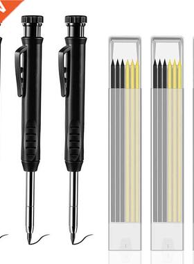 Solid Carpenter Pencils With 18 Refills,Woodworking Tools So