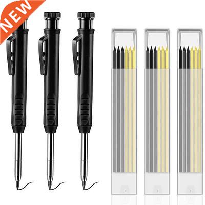 Solid Carpenter Pencils With 18 Refills,Woodworking Tools So