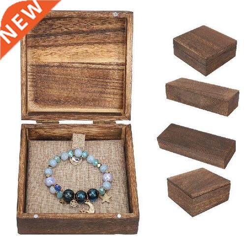 Portable Retro Wooden orage Box High-End Paulownia Wood