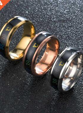 Smart Sensor ody Temperature Ring Stainless Steel Fashion D