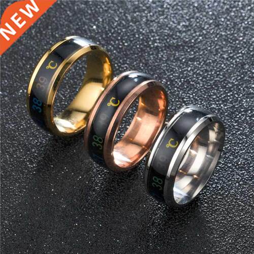 Smart Sensor ody Temperature Ring Stainless Steel Fashion D