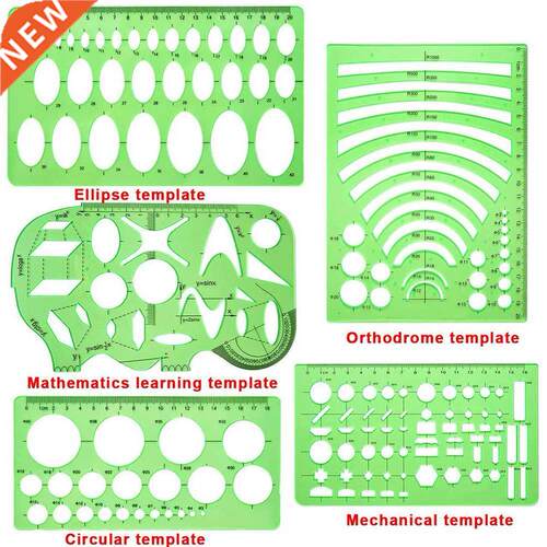 11 Pcs School Measuring Multifunction Learn Work Rulers Draw