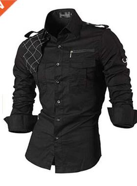 Jeansian Men's Casual Dress Shirts Fashion Desinger Stylish