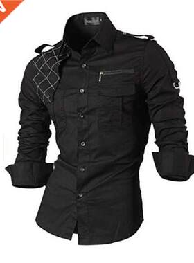 Jeansian Men's Casual Dress Shirts Fashion Desinger Stylish