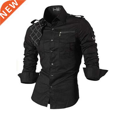 Jeansian Men's Casual Dress Shirts Fashion Desinger Stylish