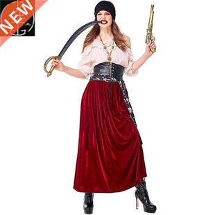Halloween costume adult women's waist pirate costume