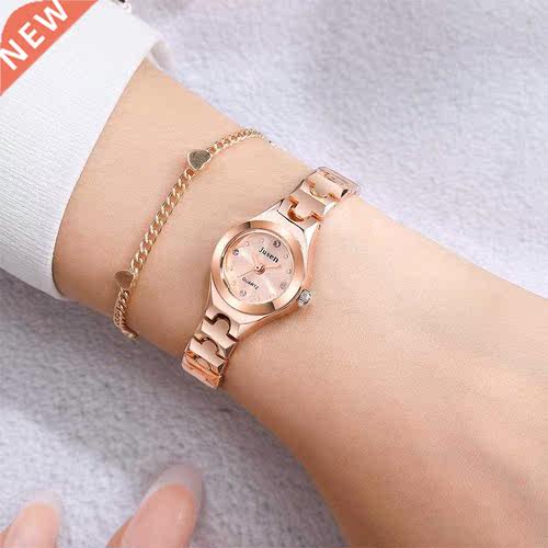 Fshion Women Wtches Rose Gold Luxury Stinless Steel Quli