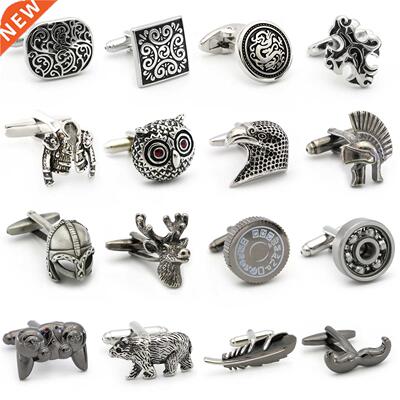 Vintage Series Cuff Links 28 Designs Option Black Color Cuff