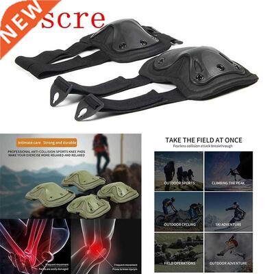 2PCS Knee Pad Elbow Protector Tactical War Game Protector Pa