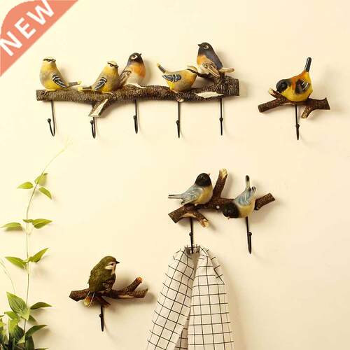 American porch key hook creative bird decoration hanging