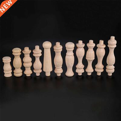 10pcs Unpainted Unfinied Wood Craft Corridor Bridge Column