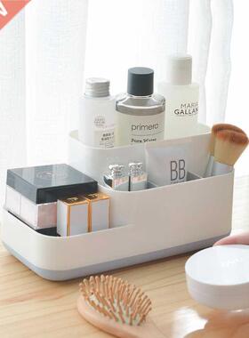 Plastic Makeup Organizer Bathroom Kitchen Storage Box Cosmet