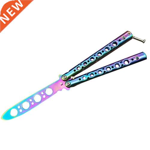 2021 STainleSS STeel Knife BuTTerfly Training Knife 3Cr13Mov