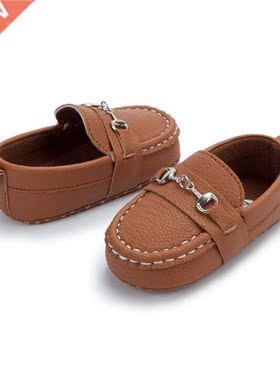 KIDSUN 2021 New Baby Shoes Girls Boys Casual Shoes Leather C