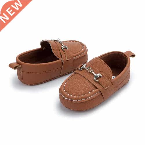 KIDSUN 2021 New Baby Shoes Girls Boys Casual Shoes Leather C