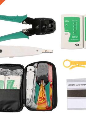 RJ45 Crimper Ethernet Network Cable Tracker LAN Tester Tool