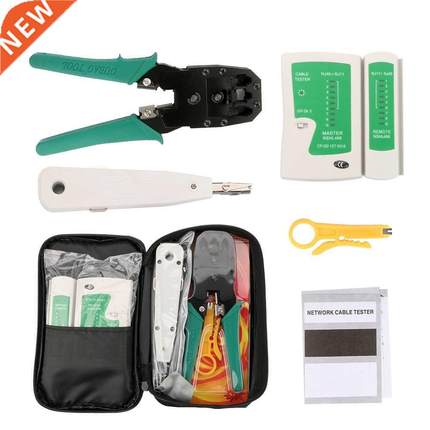 RJ45 Crimper Ethernet Network Cable Tracker LAN Tester Tool