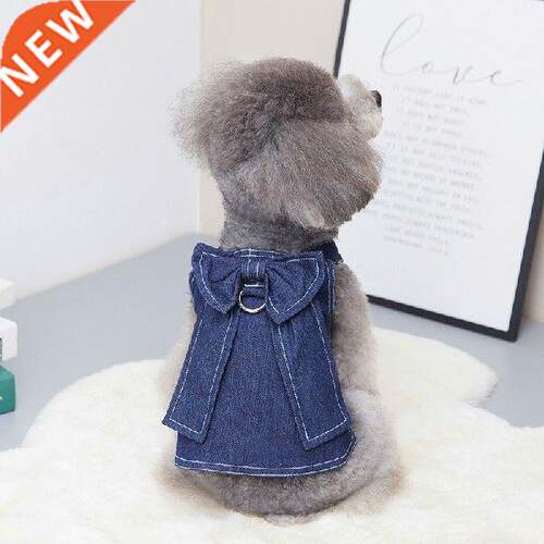 Cat Dog Dress Blue Puppy Denim Dog Shirt Pretty Vest Dog