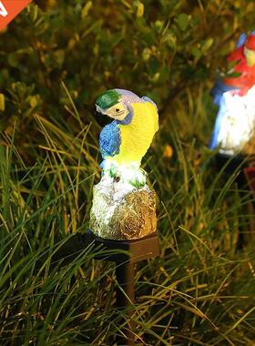 1 Pcs 2021 New Solar Powered Garden LED Lights Cute Parrot