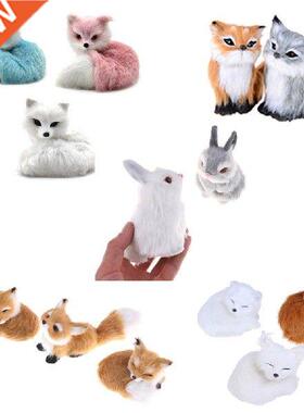 Cute Mini animals hard model real furs simulation fox