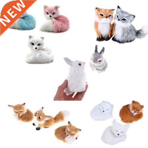 Cute Mini animals hard model real furs simulation fox