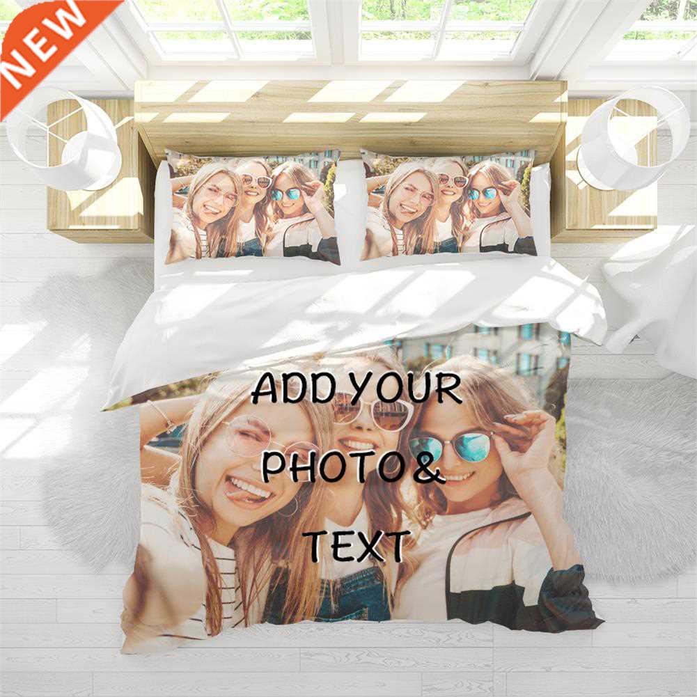 custom personalized d printed duvet cover pillow case beddi