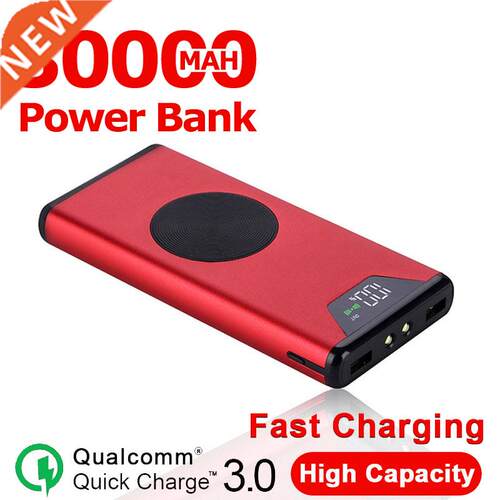 0000mAh Qi Wireless Power Bank Charger USB External Batter