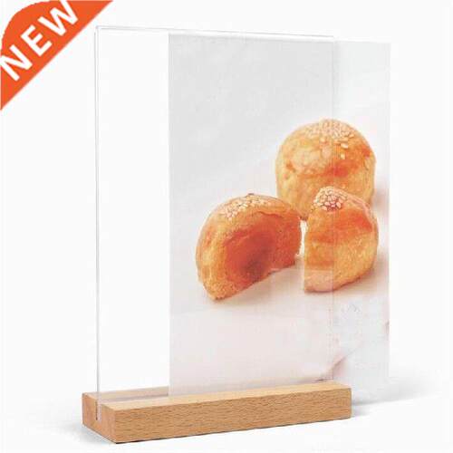 Wooden Base Acryl Display Stand Creative Vertical Pic