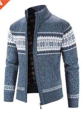 LEGIBLE 2022 Men's Sweaters Autumn Winter Wool Zipper Cardig