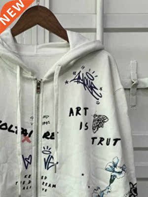 2022 Fall New Embroidered Hoodie Letter Print Women Jacket S